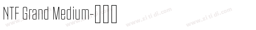 NTF Grand Medium字体转换